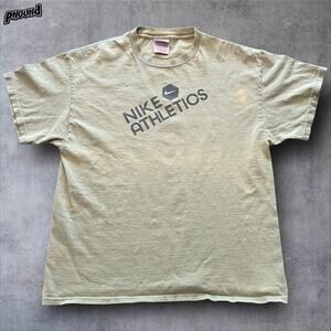 Nike Athletics Shirt Mens Large Green Sports Graphic Tee T-Shirt Honduras